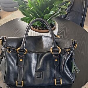 Dooney & Bourke Black Leather Satchel Large
